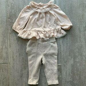 DYLAN & ABBY Baby Girl Outfit Set Tunic Top Trousers Designer Nordstrom 3-6 Mont